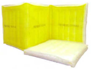 three panel yellow air filter