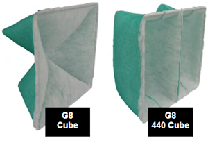 two aqua cube air filters