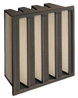 brown air filter with 4 openings