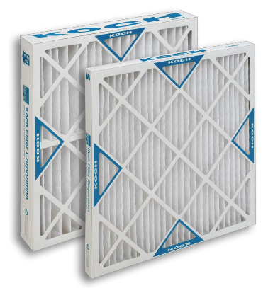 two white square air filters lined up