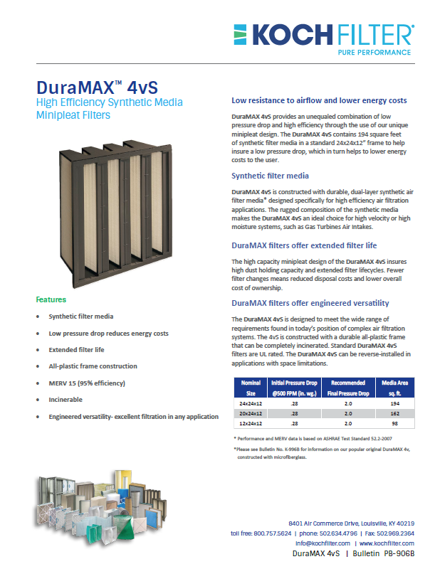 duramax 4vs brochure cover