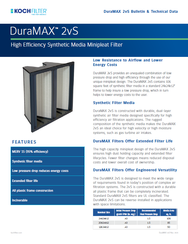DuraMax 2vS brochure cover