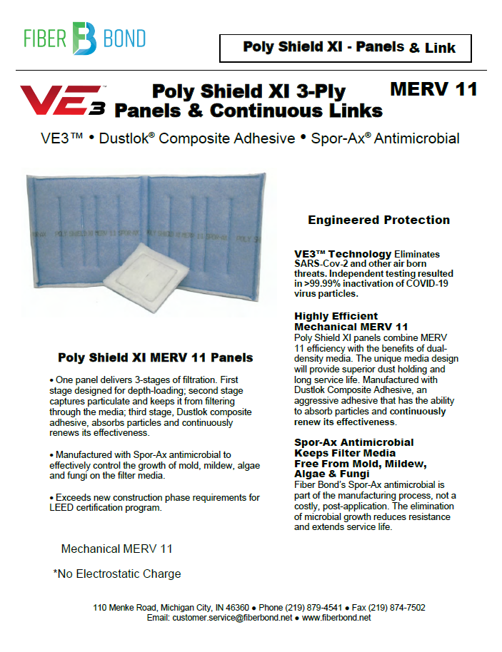 Poly Shield XI 3-Ply Panels and Continuous Links brochure